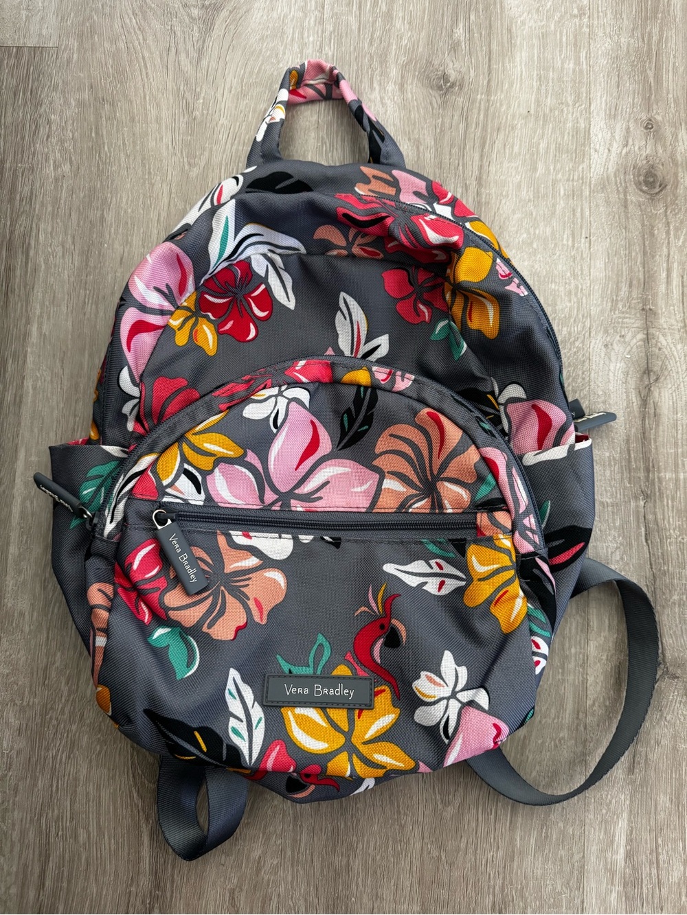 Vera Bradley Charcoal Floral Multi-Color Backpack